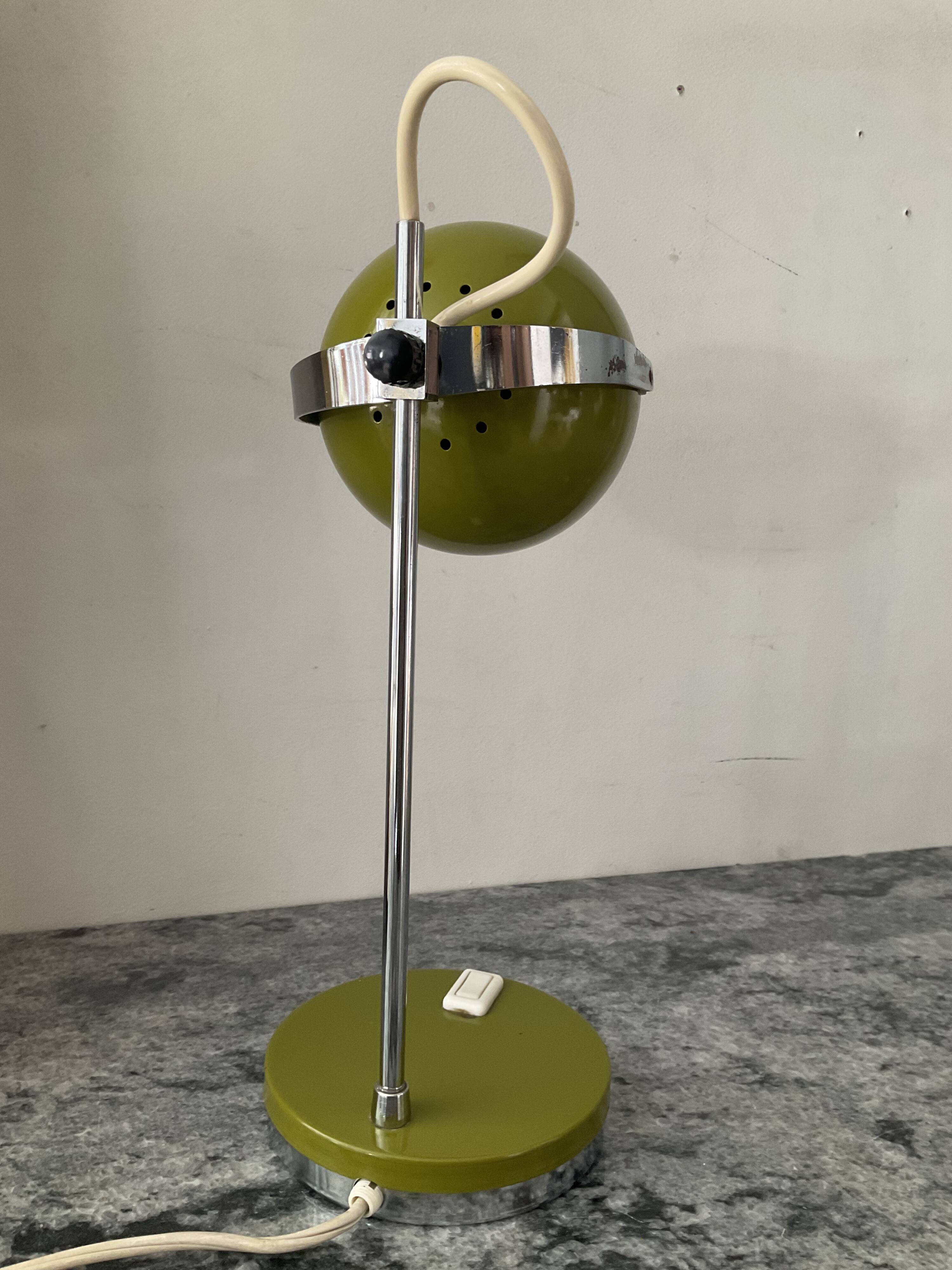 Paire de lampes EyeBall des années 70
