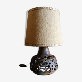 Vintage ceramic lamp opened 1960