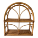 Étagère "Arche" en Rotin & Cannage – Vintage 1970