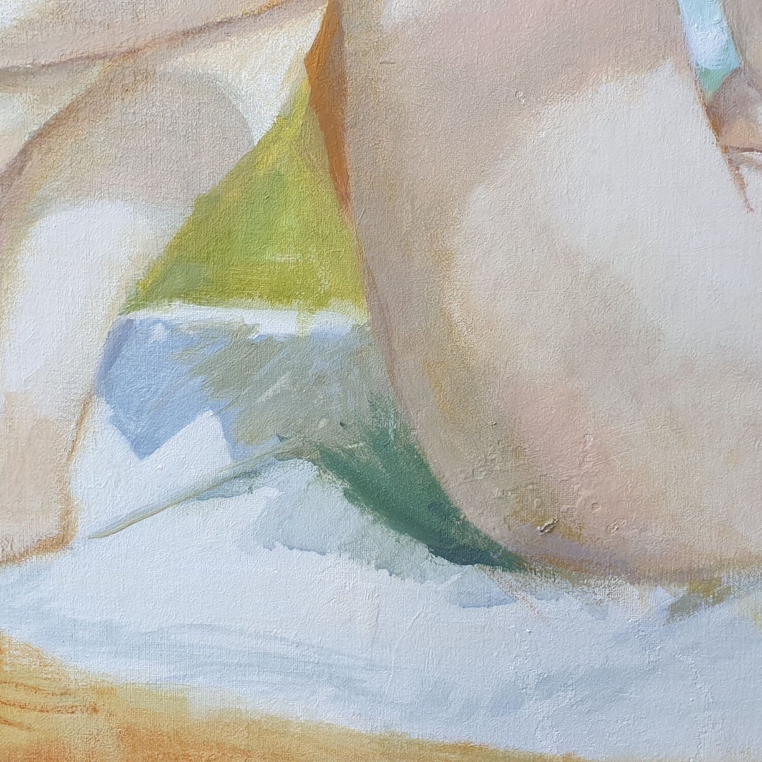 Oil painting on canvas/nude/seascape