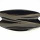 Verceram vintage 1960s black pearlescent ceramic fruit bowl
