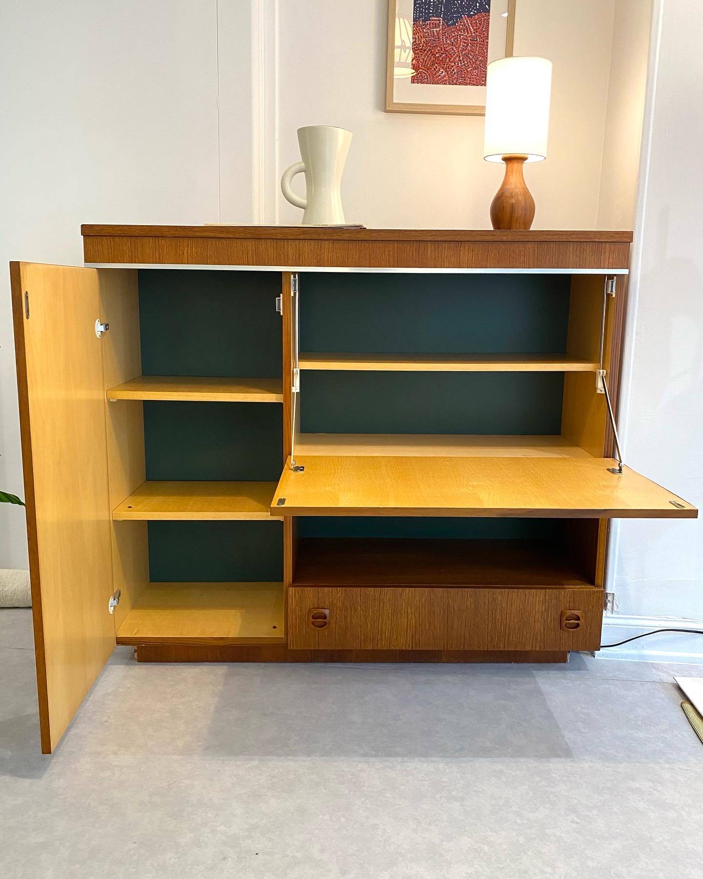 Vintage teak storage unit 1960s