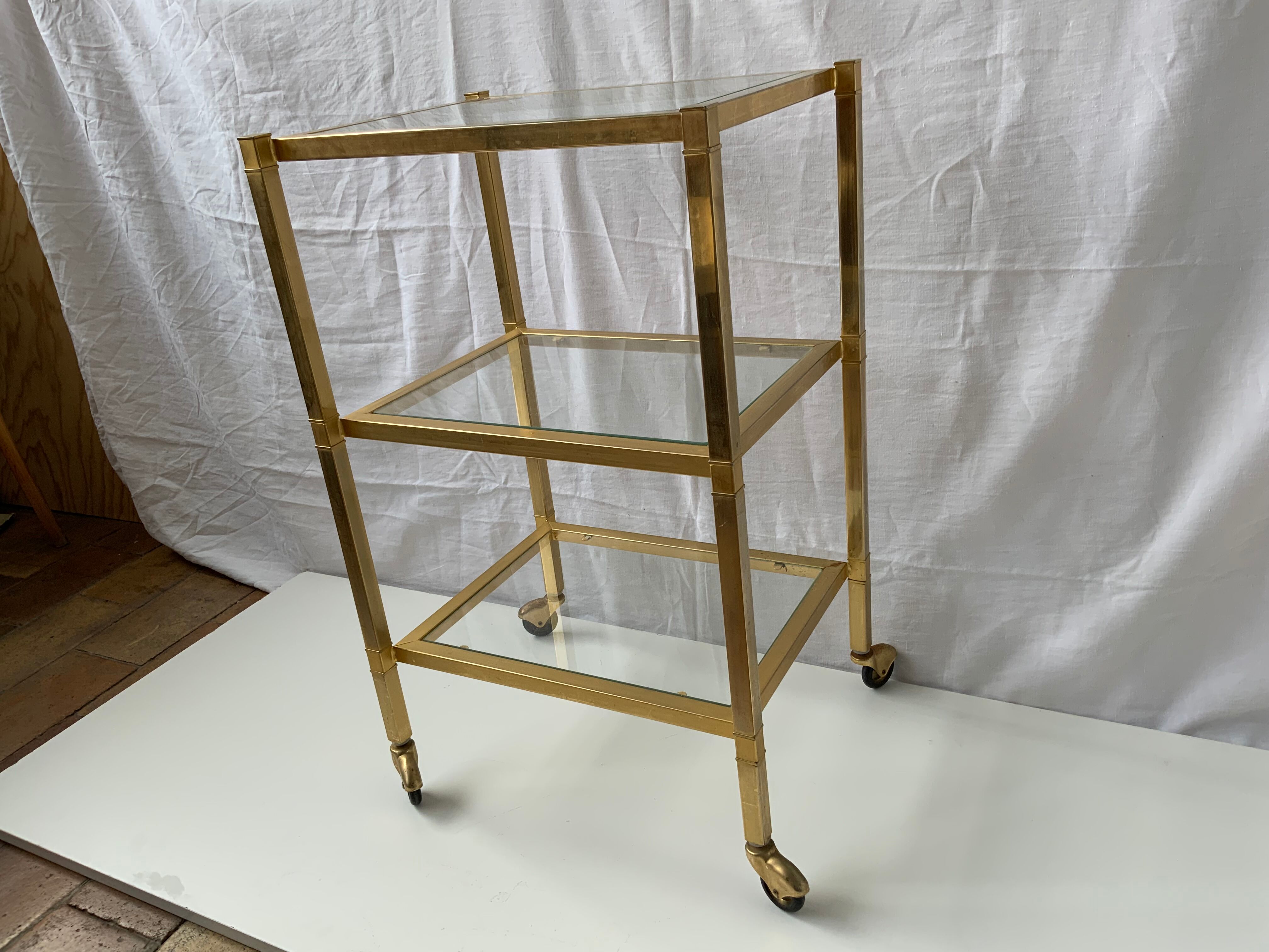 Brass shelf