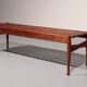 Walnut bench by Gio Ponti made by Fratelli Reguitti 1950