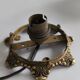 Art Deco ceiling light in frosted glass and bronze 1920