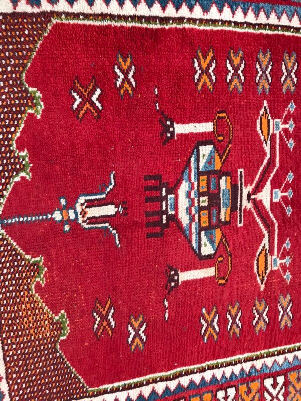 Berber former Moroccan done hand 126 X 210 CM