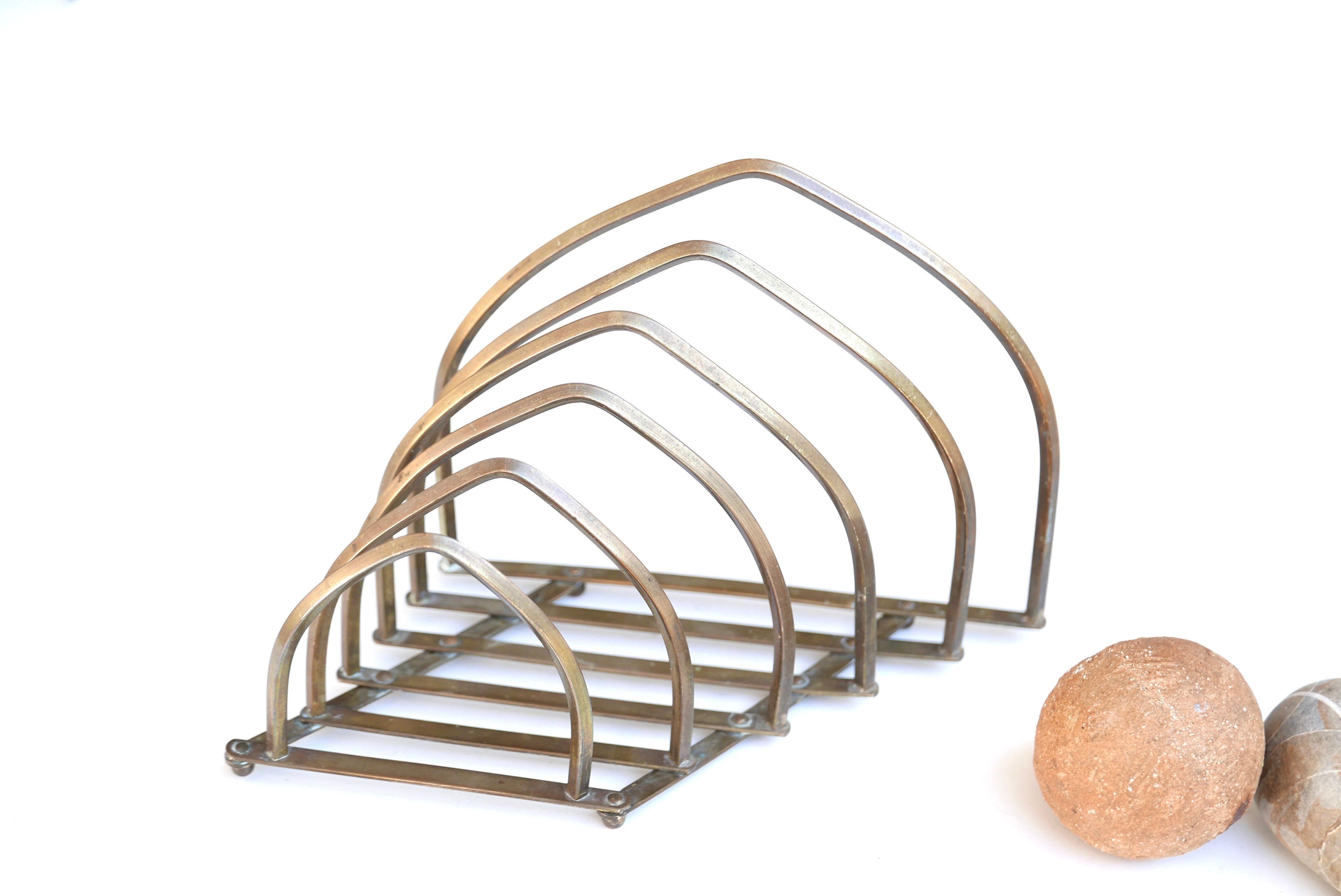 Mail holder Ges Gesch in brass, from the 70s