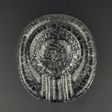 Vintage frosted glass ashtray by Kosta Boda, Sweden, 1970s.