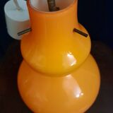 Vintage opaline pendant light. 1970s