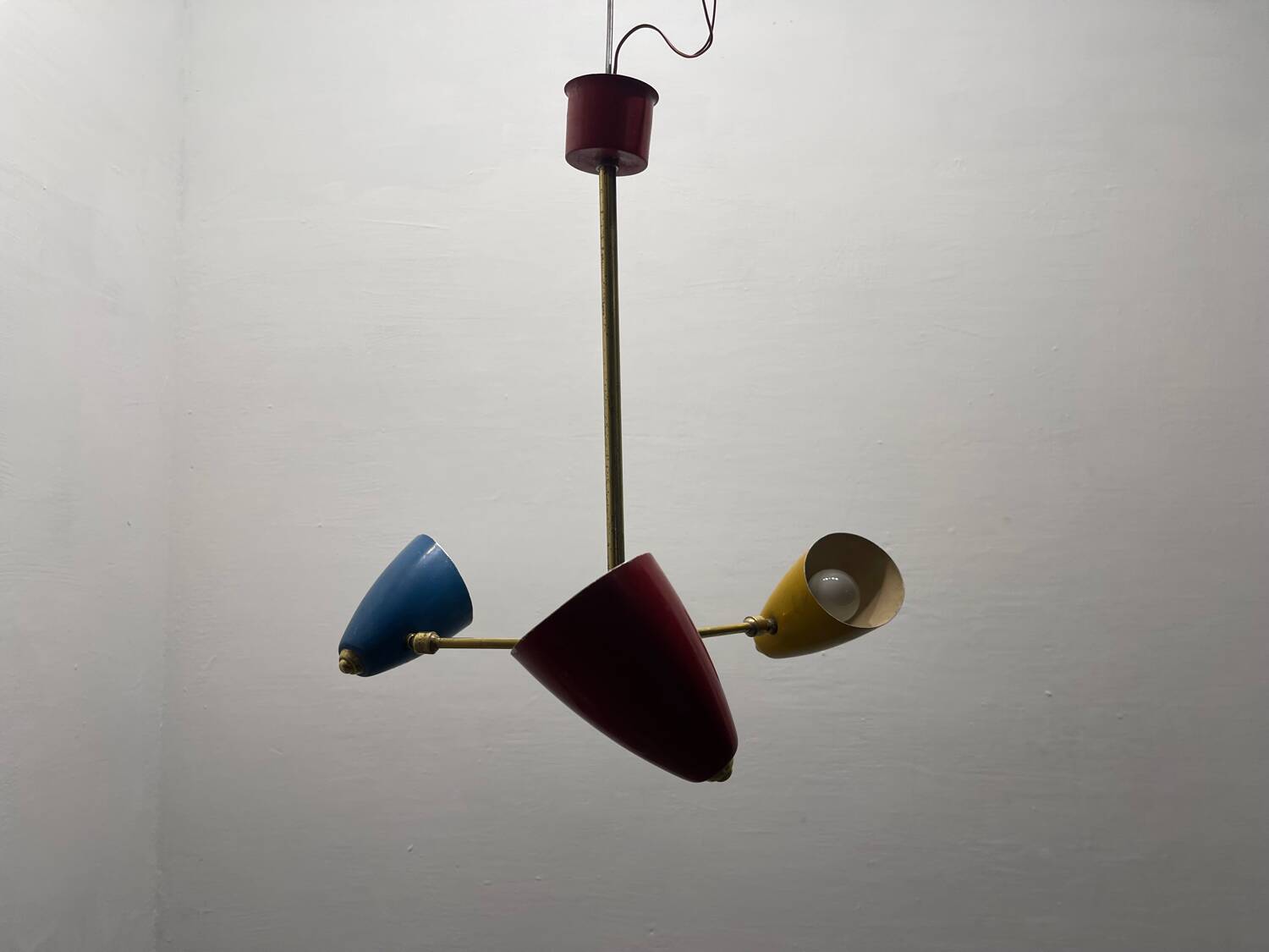 1950’s Multicolored Light Pendant