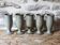 Set of 5 stemmed glasses in stoneware - Le Cep Pottery