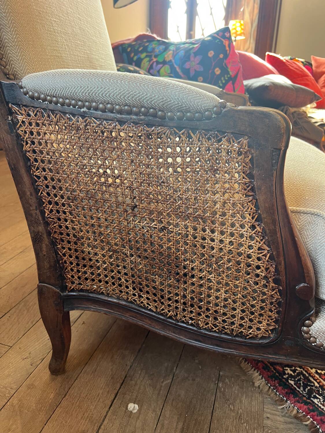 Pair of armchairs in XV style