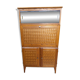 Vintage oak secretary with chestnut inlays – 1960