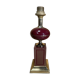 Old 70's lamp, "barber" design, lacquer and gilding, vintage