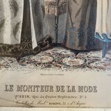 Gravure de mode 1890 « le moniteur de la mode »