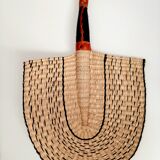 Set of 2 Bolga fans, African wall decor