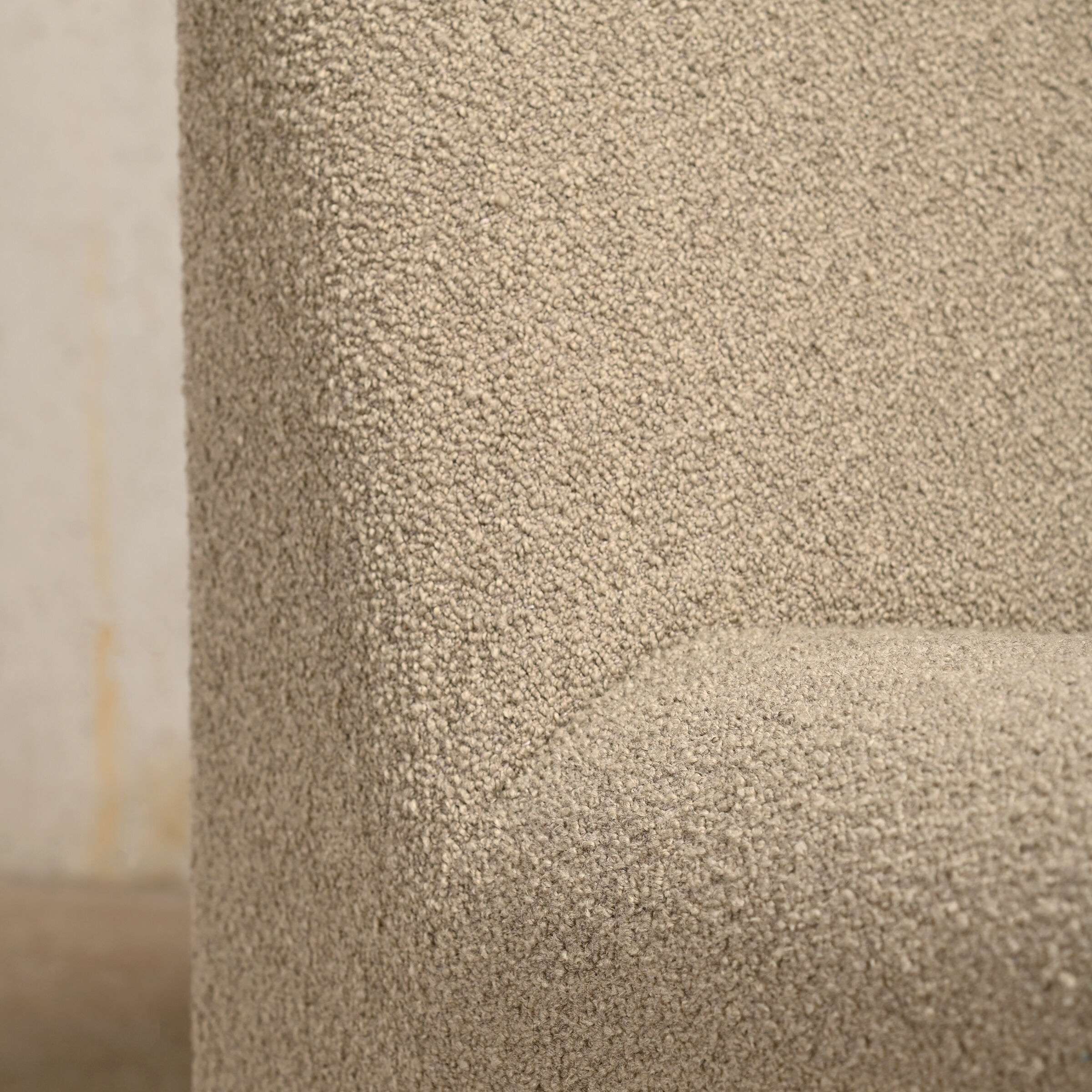 Giancarlo Piretti Alky Lounge Chairs in stone grey Bouclé Wool, Anonima Castelli
