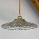 Vintage moulded glass pendant light - tableware collection -