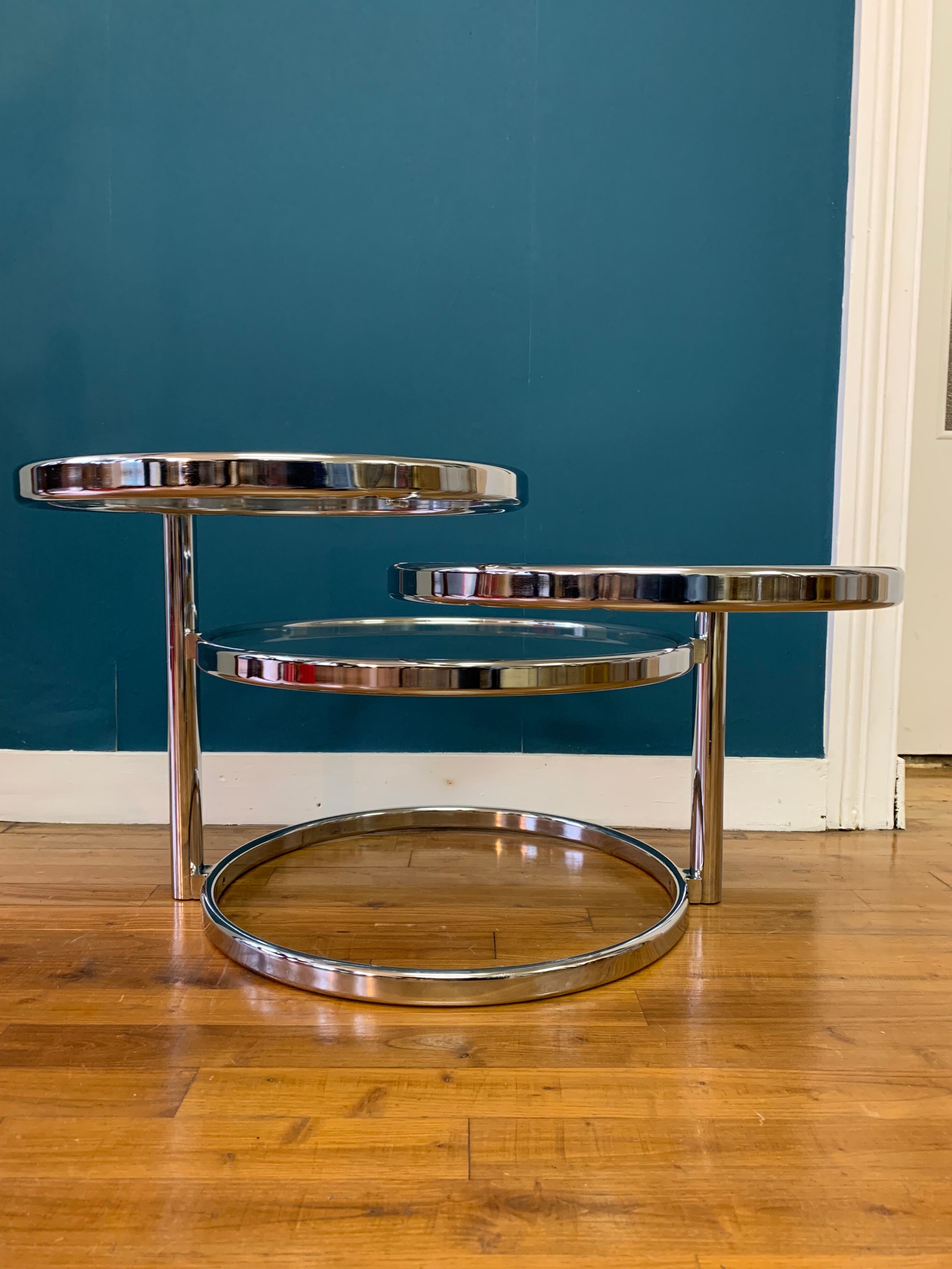 3-level coffee table Leitmotiv-swivel