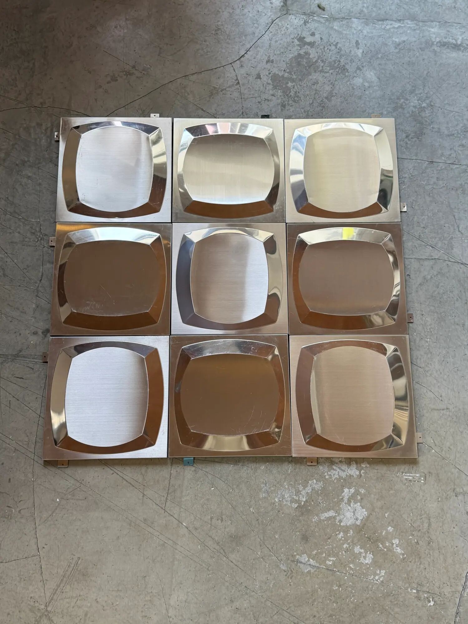 Set of 10 Space Age wall panels, 1970s
