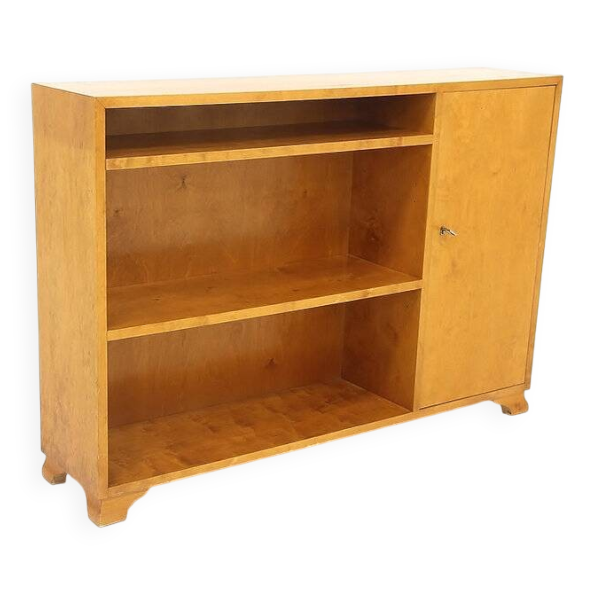 Bibliothèque scandinave en orme, Swedish Modern, Suède, 1930
