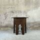 Vintage hexagonal side table in solid oak