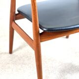 A set of four or six Svend Aage Eriksen model Gm11 dining chairs, 1960s