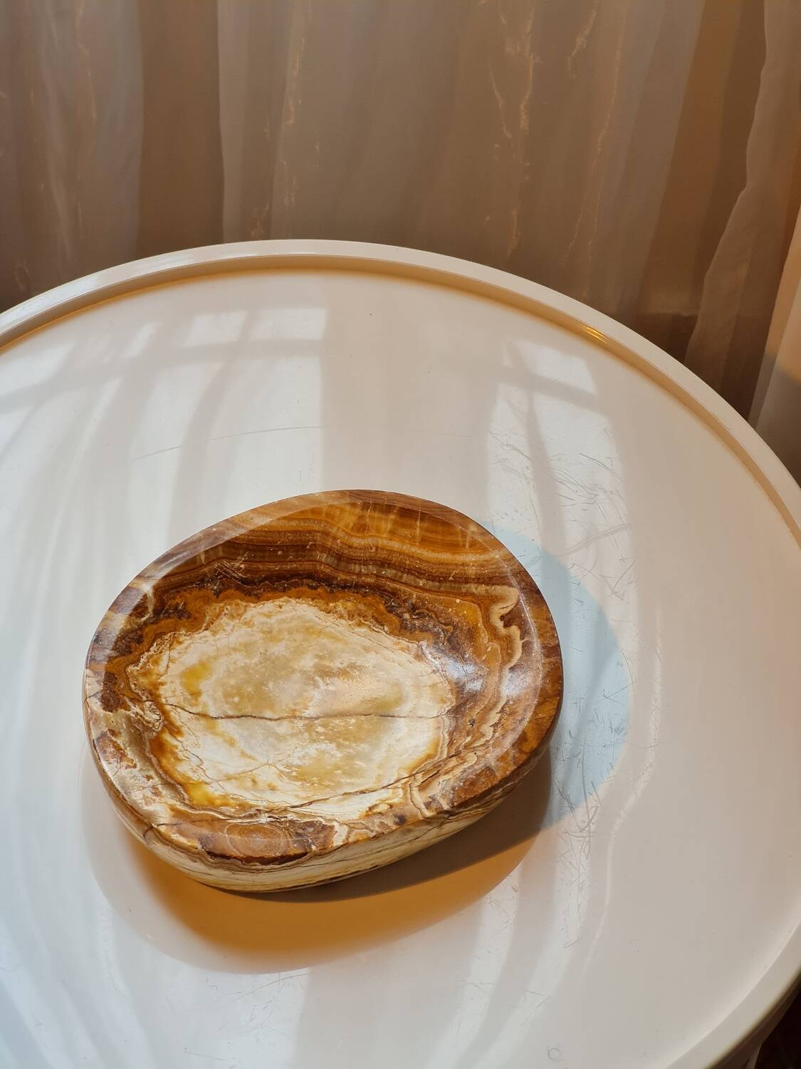 Vintage natural stone pocket emptier