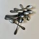 Service of 12 silver-plated dessert spoons