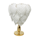 Vintage murano leaf table lamp, 1970s