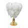 Vintage murano leaf table lamp, 1970s