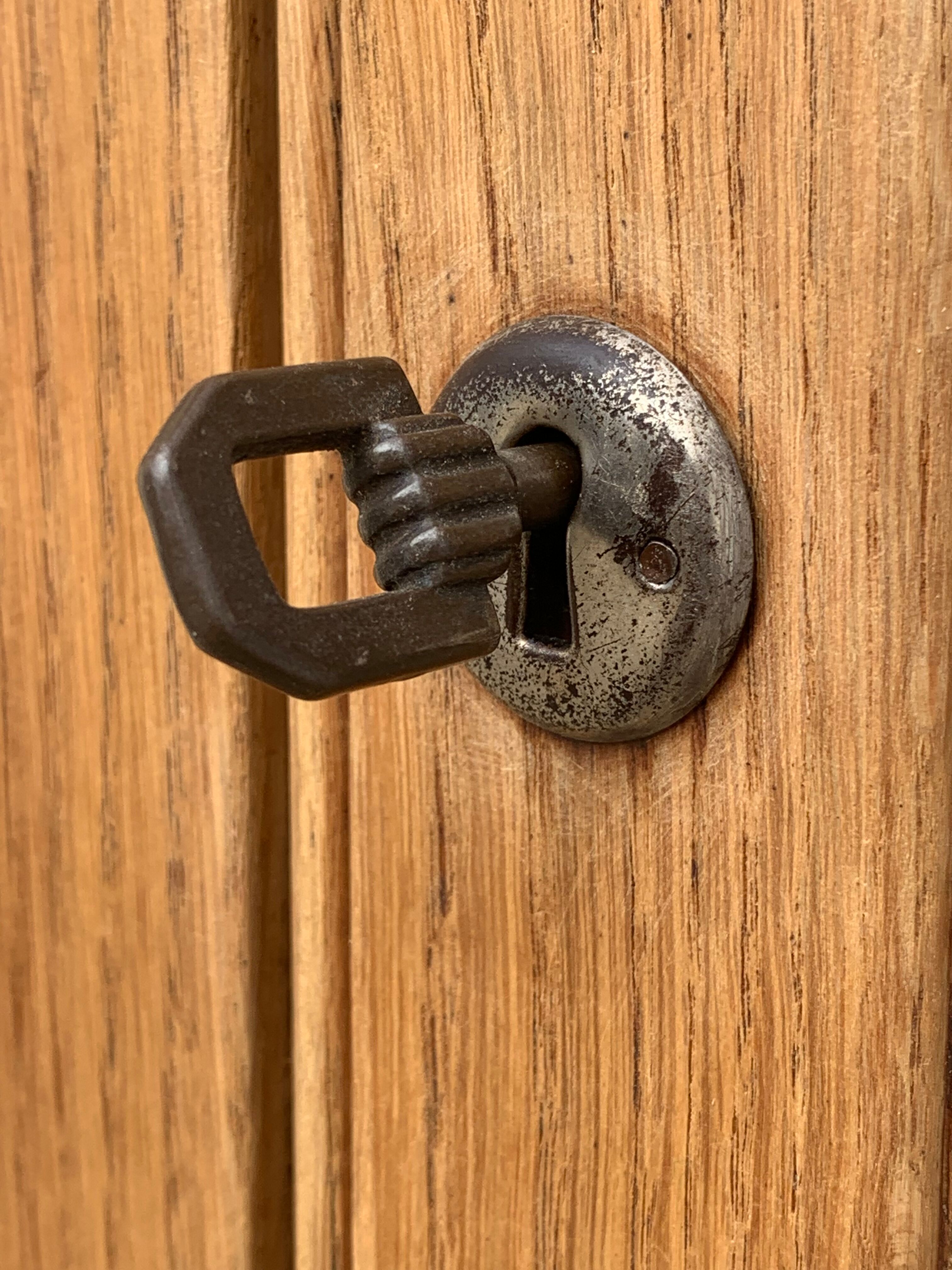 Parisian glazed wardrobe 1930 raw wood
