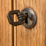 Parisian glazed wardrobe 1930 raw wood