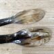 Horn salad servers