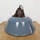Industrial Grey Enamel and Cast Iron Pendant Light, 1960s