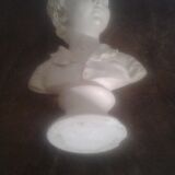 Boy bust in plaster
