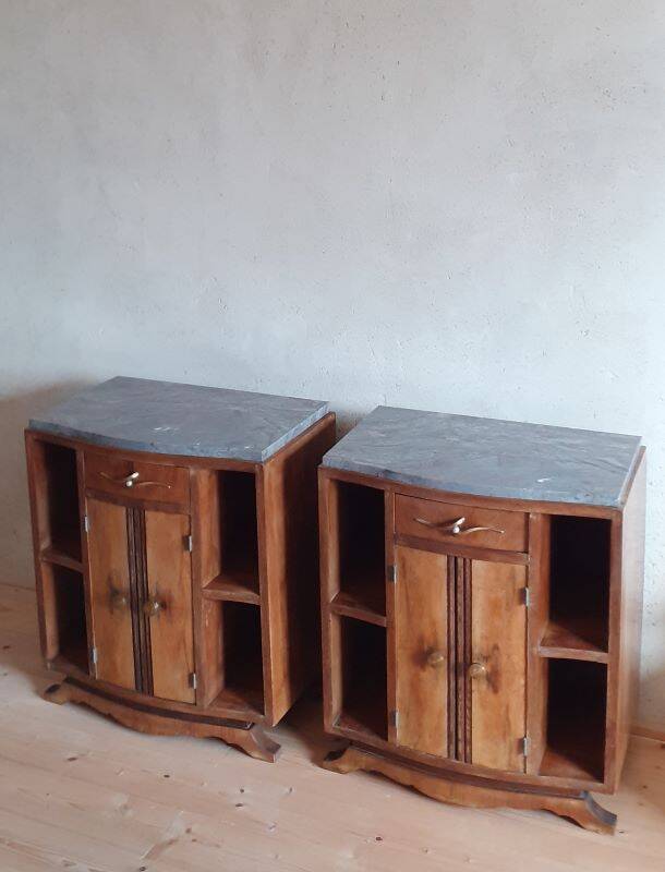 Pair of Art Deco bedside tables