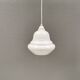 Small hanging lamp in opal glass, Danish and from the 1980s.