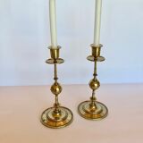 Pair of 18th century gilded bronze chandeliers