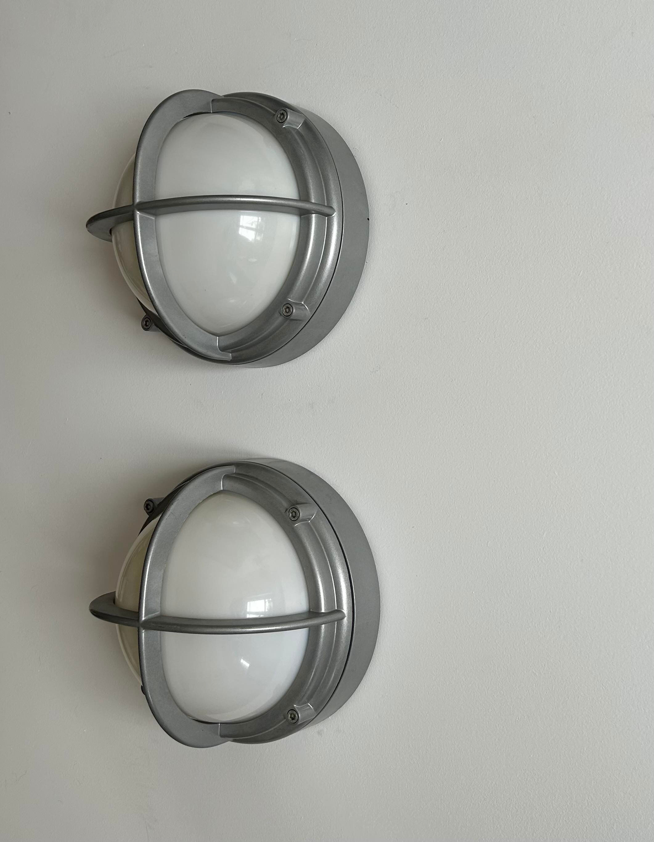 Pair of vintage SYOT, Louis Poulsen, aluminum