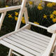 Salon de jardin en bois, 4 fauteuils