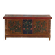 Antique wedding chest with polychrome floral motifs (circa 1860) #104