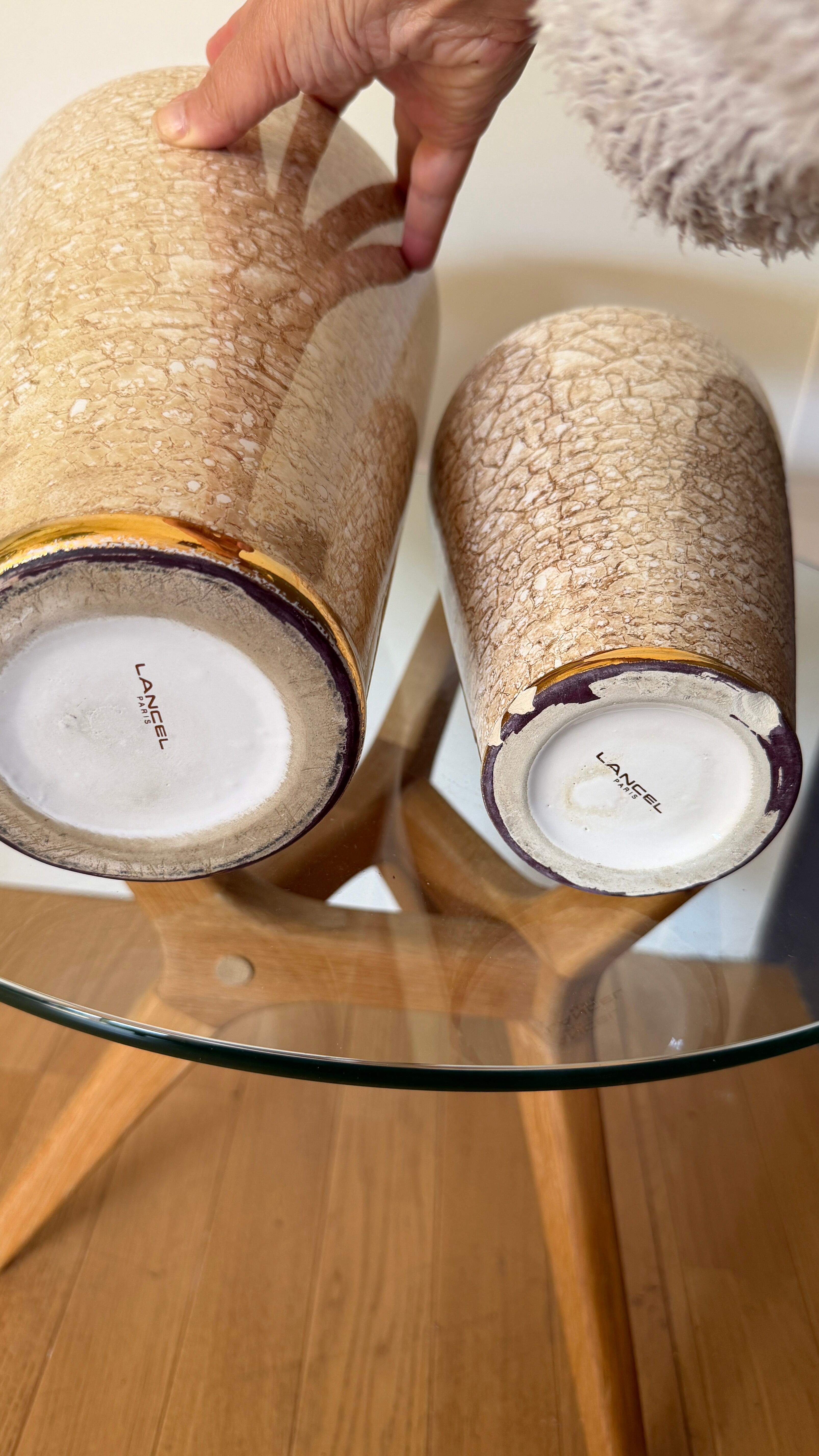 Two Lancel vases
