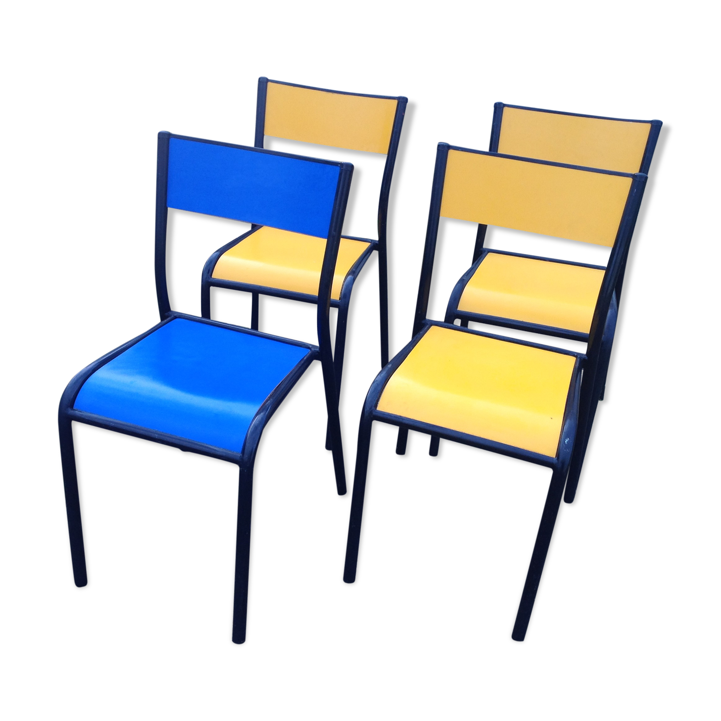 Color school type chairs