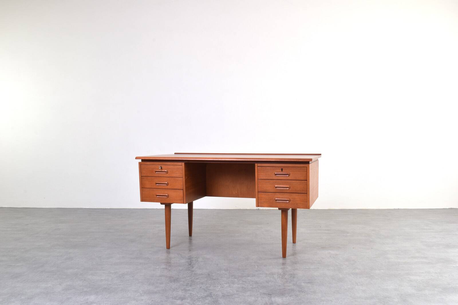 Mid-Century Danish Teak Executive Desk, 1960s.