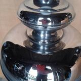 Chrome metal table lamp from the 1970s -
