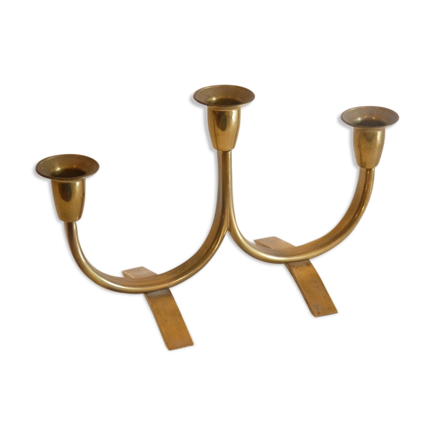 Vintage brass chandelier 1970