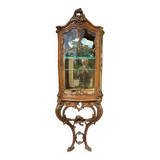 Louis XV Style Walnut Display Cabinet