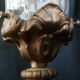 Bronze desk lamp Napoleon III style, crystal tulip, late nineteenth