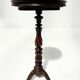 Napoleon III style gueridon in walnut and marble, 20th century.